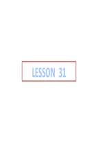CSC441 Lesson 31