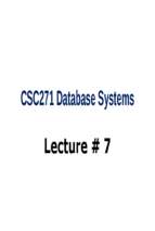 Database Systems (7)