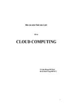 đề tài môn tính toán lưới  công nghệ cloud computing