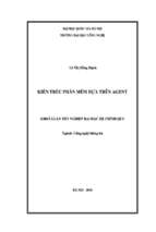 Khóa luận kiến trúc phần mềm dựa trên agent