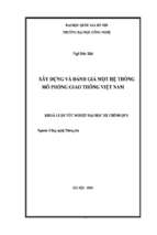 Khóa luận xây dựng và đánh giá một hệ thống mô phỏng giao thông việt nam