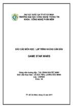 Báo cáo lập trình nhúng căn bản  game star wars