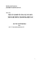Tiểu luận một số vấn đề về công tác tổ chức trong hệ thống thanh tra hiện nay