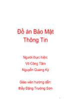 đồ án bảo mật thông tin thuật toán băm và thuật toán mac (bản dịch full từ cryptography and network security)