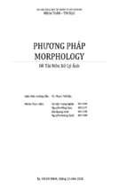 đề tài xử lý ảnh bằng phương pháp morphology