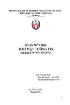 đồ án môn học bảo mật thông tin và mã hóa đối xứng