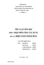 Tiểu luận điện toán đám mây