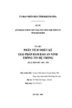 Dự án quy hoạch cơ sở dữ liệu và hạ tầng công nghệ thông tin tỉnh khánh hòa