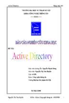 Báo cáo active directory