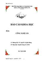 Báo cáo công nghệ gis