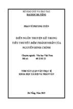 Văn học việt nam diễn ngôn truyện kể trong tiểu thuyết đêm thánh nhân của nguyễn đình chính