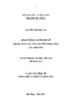 Văn học việt nam hình tượng người phụ nữ trong sáng tác của nguyễn minh châu sau năm 1975