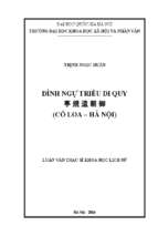 đình ngự triều di quy (cổ loa   hà nội)