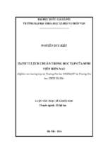 Hành vi lệch chuẩn trong học tập của sinh viên hiện nay (nghiên cứu trường hợp tại trường đại học khoa học xã hội và nhân văn; trường đại học khoa học tự nhiên – đại học quốc gia hà nội)