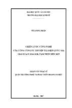 Chiến lược công nghệ của tổng công ty truyền tải điện quốc gia giai đoạn 2016 2020, tầm nhìn đến 2025