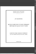 Quản lý nhà nước về chất thải rắn trên địa bàn quận nam từ liêm. luận văn thạc sỹ