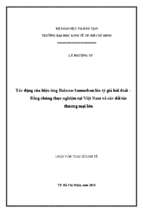 Tác động của hiệu ứng balassa samuelson lên tỷ giá hối đoái bbằng chứng thực nghiệm tại việt nam và các đối tác thương mại lớn