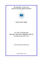 Các yếu tố ảnh hưởng đến việc chấp nhận chính phủ điện tử tại tỉnh bà rịa   vũng tàu