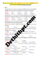 Bộ đề thi thpt quốc gia chuẩn cấu trúc bộ giáo môn tiếng anh gv hoàng xuân  file word có lời giải chi tiết đề số (13)