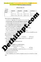 Bộ đề thi thpt quốc gia chuẩn cấu trúc bộ giáo môn sinh học   cô nga nghệ file word có lời giải chi tiết đề số (4)