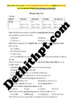 Bộ đề thi thpt quốc gia chuẩn cấu trúc bộ giáo môn sinh học   cô nga nghệ file word có lời giải chi tiết đề số (9)