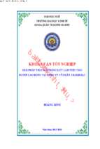 Giải pháp thúc đẩy động lực làm việc cho người lao động tại công ty cổ phần thành đạt