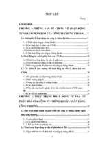 Luận văn phát triển hoạt động tư vấn cổ phần hoá của công ty chứng khoán ngân hàng công thương việt nam