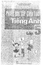 Phiếu bài tập cuối tuần tiếng anh lớp 5