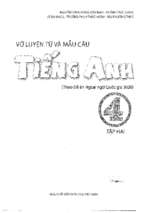 Vở luyện tử và mẫu câu tiếng anh lớp 4 tập 2 chương trình mới