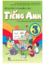 Vở luyện tử và mẫu câu tiếng anh lớp 3 tập 1 chương trình mới