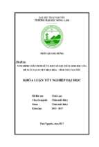 Tình hình chăn nuôi dê và một số đặc điểm sinh học của dê nuôi tại huyện định hóa   tỉnh thái nguyên  khóa luận tốt nghiệp