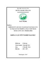 đánh giá sức sản xuất của đàn lợn nái ngoại nuôi tại trại lợn ngô thị hồng gấm, xã hợp thanh   huyện lương sơn   tỉnh hòa bình