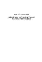 Phân tích đa thức thành nhân tử