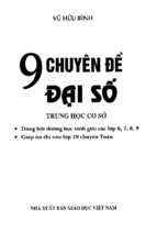 9 chuyên đề đại số thcs vũ hữu bình