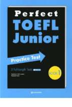 Perfect toefl junior practice test book