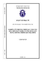 Nghiên cứu phương pháp lọc cộng tác dựa trên ngữ nghĩa và ứng dụng xây dựng chương trình gợi ý địa điểm