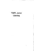 Toefl junior listening