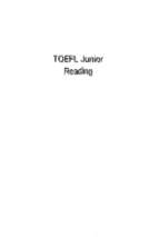 Toefl junior reading