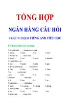 Tổng hợp ngân hàng câu hỏi trắc nghiệm tiếng anh tiểu học   bui van vinh (file word)