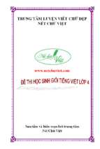 11. đề thi học sinh giỏi tiếng việt lớp 4
