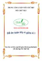 Tài liệu toán lớp 4 giữa kì i đề 21 25