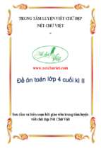 Tài liệu toán lớp 4 cuối kì ii đề 11 20