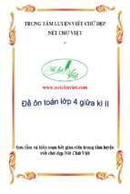 Tài liệu toán lớp 4 giữa kì ii đề 1 10