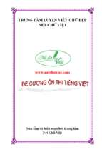 8. đề cương ôn thi tiếng việt