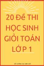 20 đề thi học sinh giỏi toán lớp 1