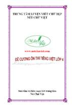 7. đề cương ôn thi tiếng việt lớp 4