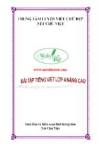 3. bài tập tiếng việt lớp 4 nâng cao