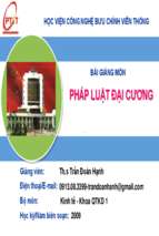 Slide.pháp luật đại cương   trần đoàn hạnh, 145 trang