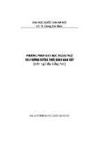 Phương pháp dạy học ngoại ngữ theo đường hướng thực hành giao tiếp (nxb đại học quốc gia 2013)   dương đức niệm, 467 trang