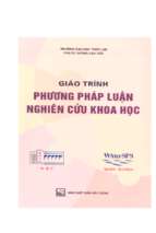 Giáo trình phương pháp luận nghiên cứu khoa học (nxb xây dựng 2006)   dương văn tiển, 158 trang